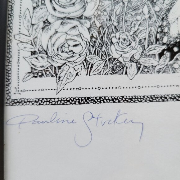 Bells for Anastasia Pauline Stuckey Signed Print Tori Amos Metal Frame - Picture 4 of 9